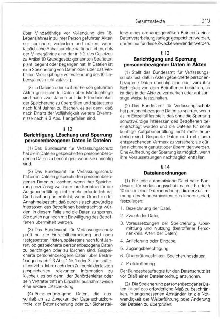 Seite 213 des Verfassungsschutzbericht 1992 Bund