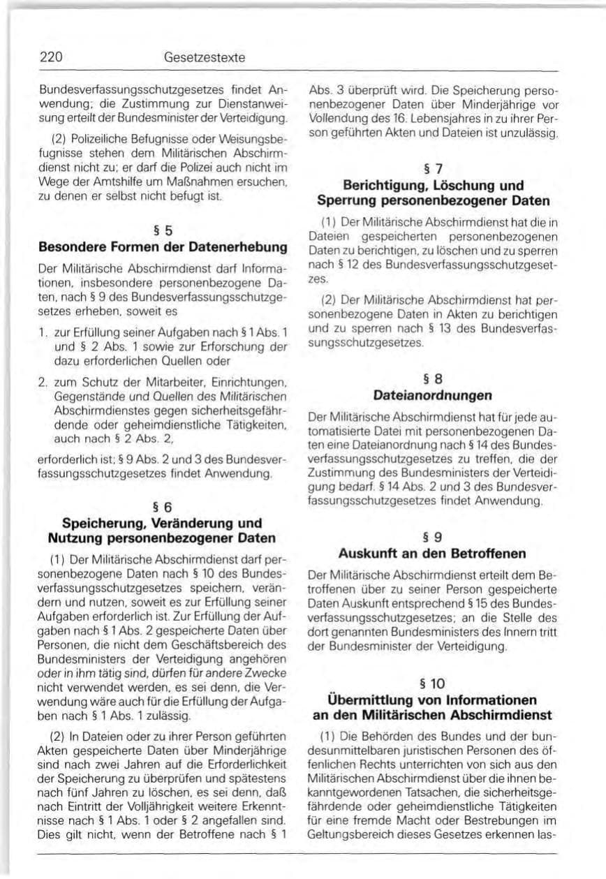 Seite 220 des Verfassungsschutzbericht 1992 Bund