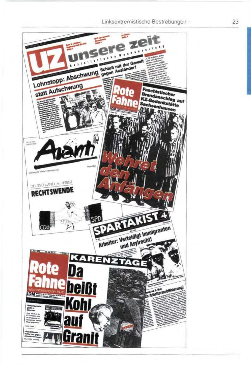 Seite 23 des Verfassungsschutzbericht 1992 Bund