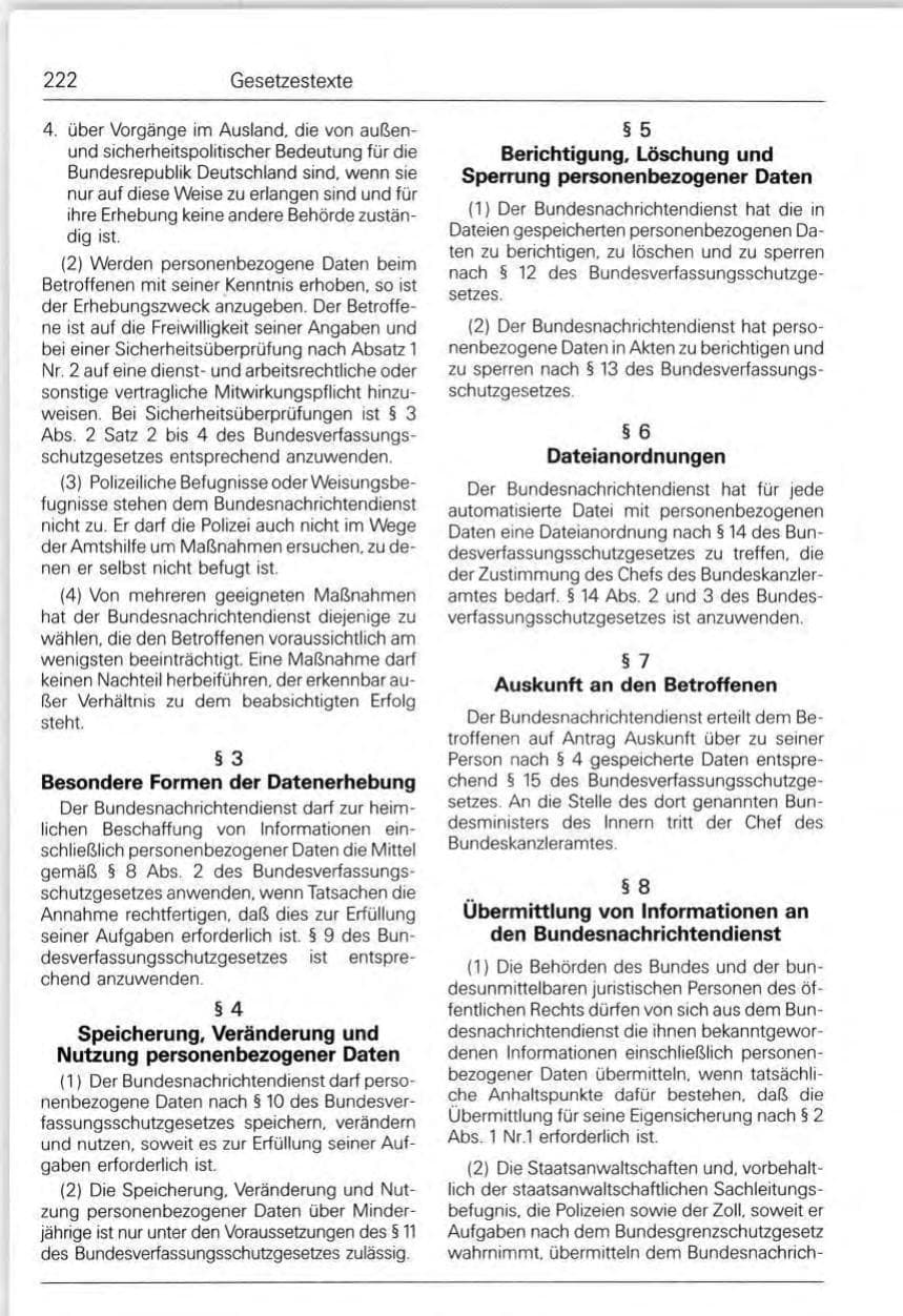 Seite 222 des Verfassungsschutzbericht 1992 Bund