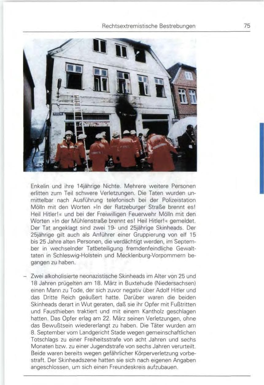 Seite 75 des Verfassungsschutzbericht 1992 Bund