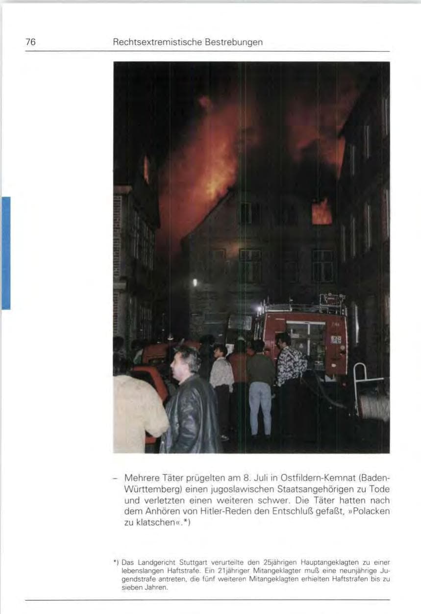 Seite 76 des Verfassungsschutzbericht 1992 Bund