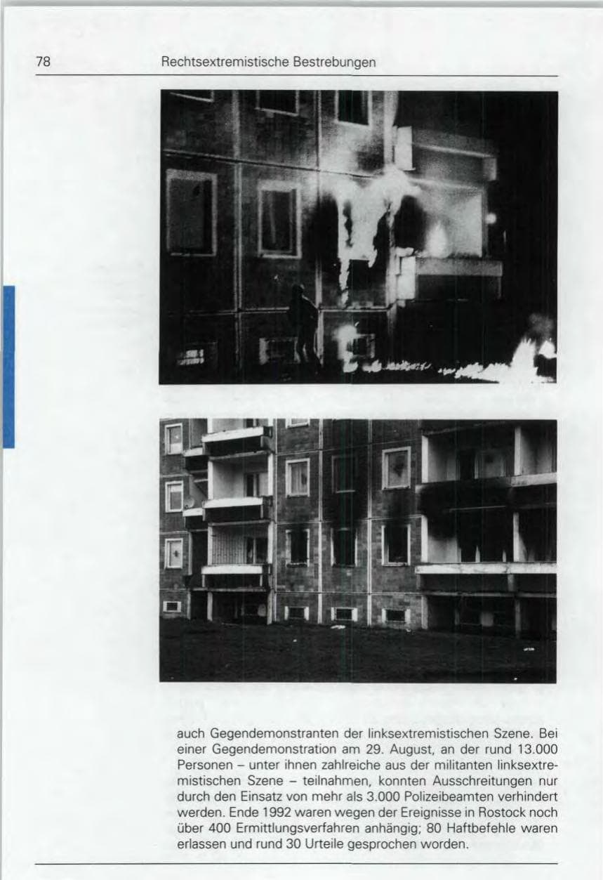Seite 78 des Verfassungsschutzbericht 1992 Bund