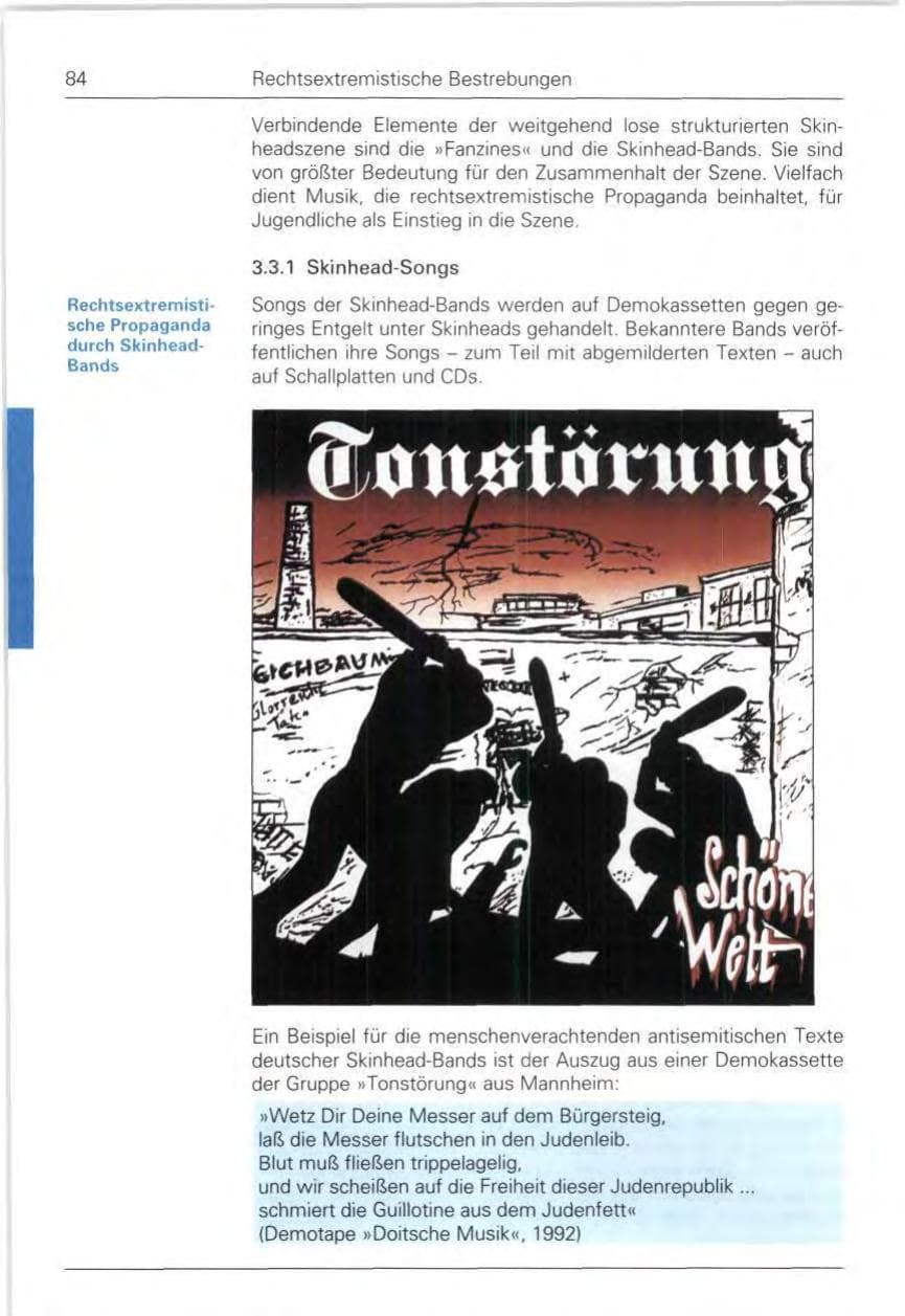 Seite 84 des Verfassungsschutzbericht 1992 Bund