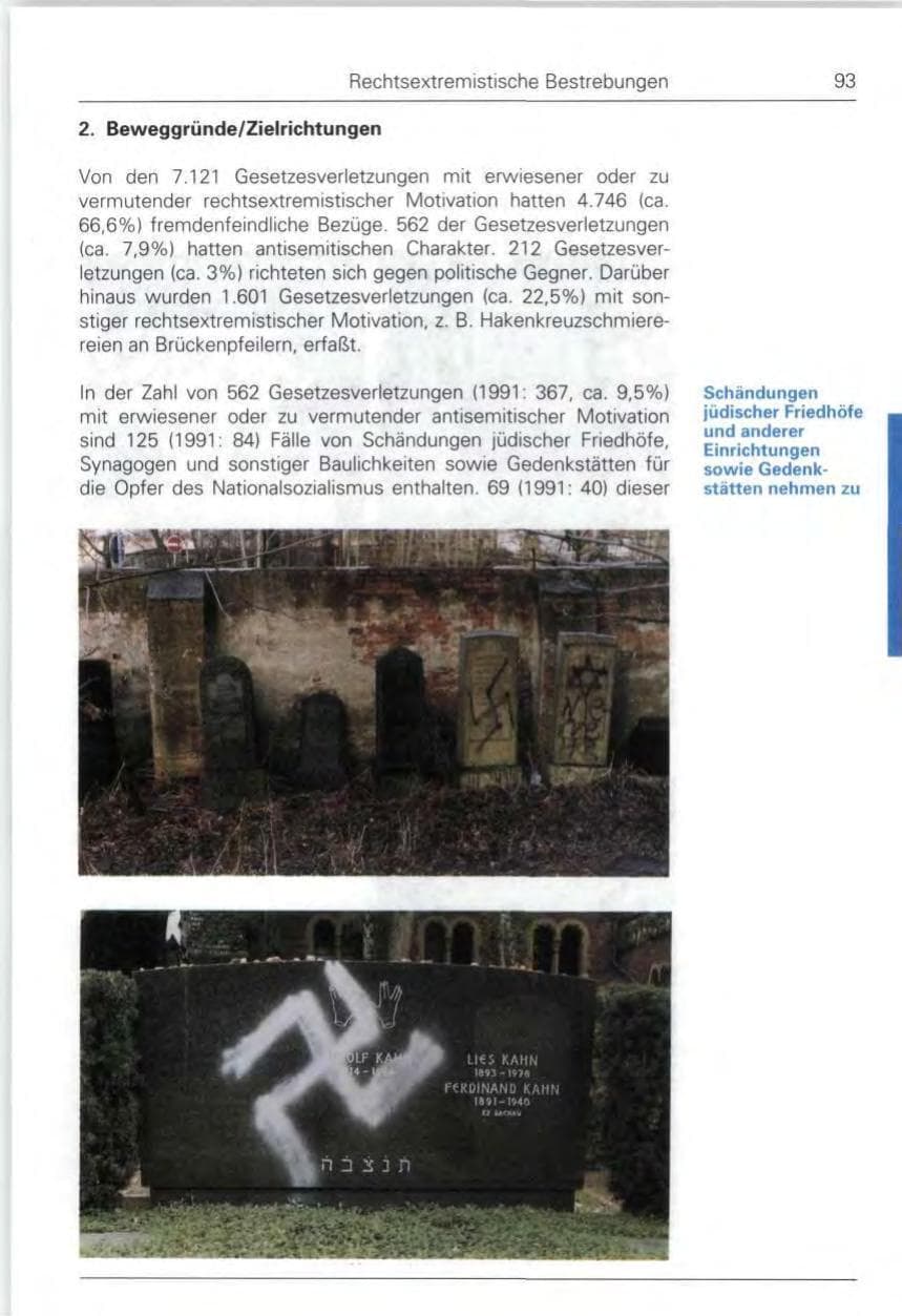 Seite 93 des Verfassungsschutzbericht 1992 Bund