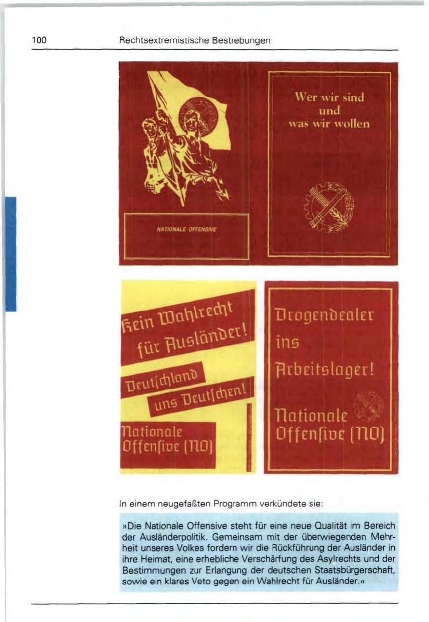 Seite 100 des Verfassungsschutzbericht 1992 Bund