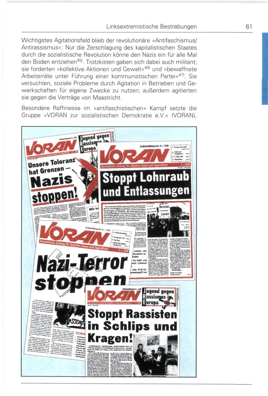 Seite 61 des Verfassungsschutzbericht 1993 Bund