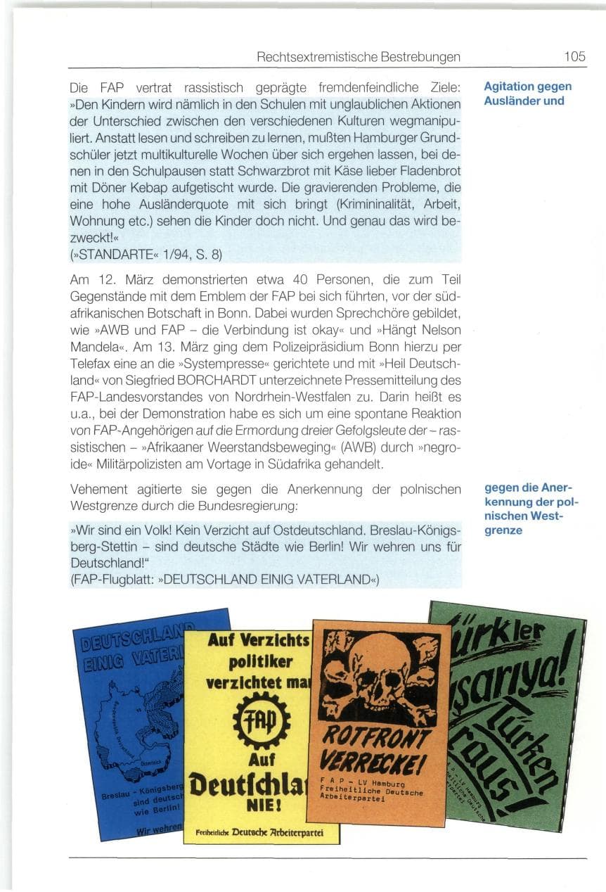 Seite 105 des Verfassungsschutzbericht 1994 Bund