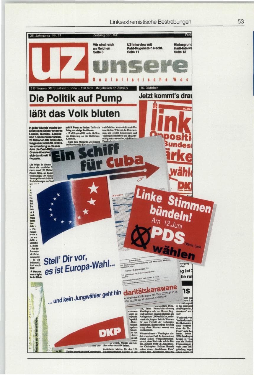 Seite 53 des Verfassungsschutzbericht 1994 Bund