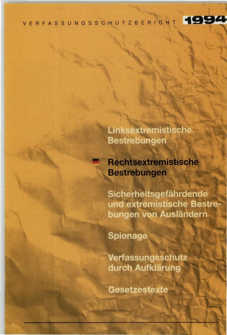 Seite 75 des Verfassungsschutzbericht 1994 Bund