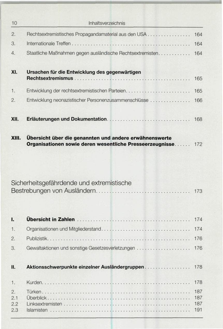 Seite 10 des Verfassungsschutzbericht 1994 Bund