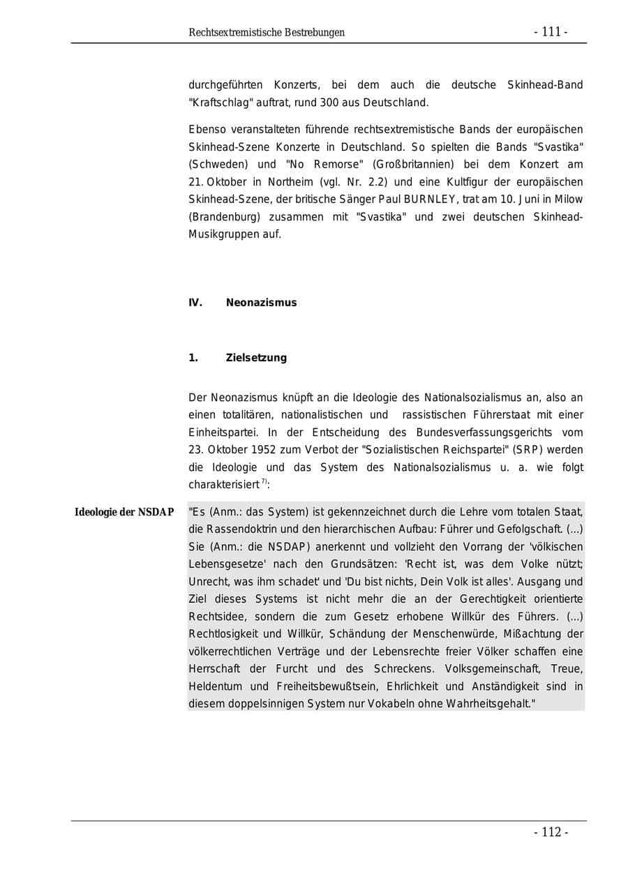 Seite 111 des Verfassungsschutzbericht 1995 Bund