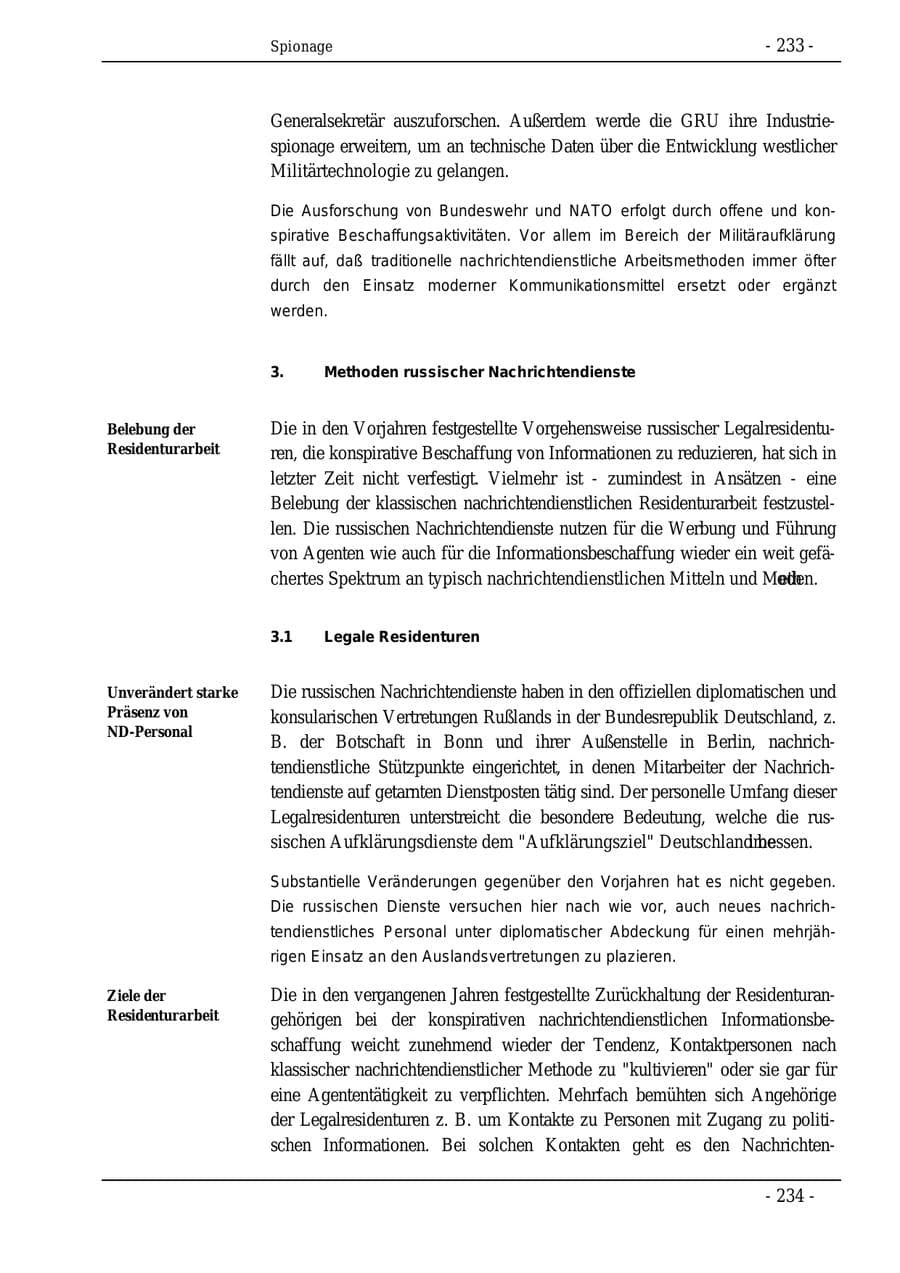 Seite 233 des Verfassungsschutzbericht 1995 Bund