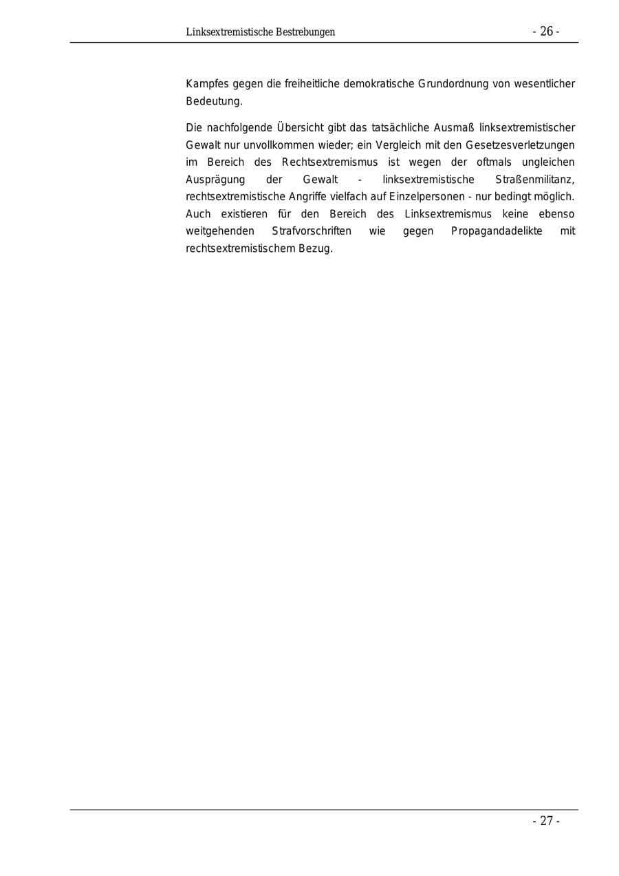 Seite 26 des Verfassungsschutzbericht 1995 Bund