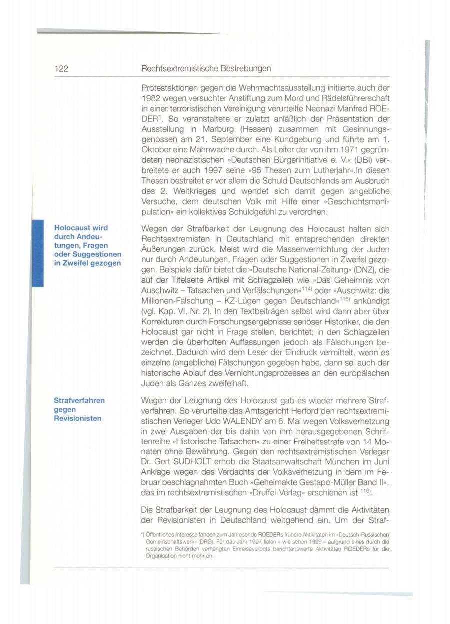 Seite 123 des Verfassungsschutzbericht 1997 Bund