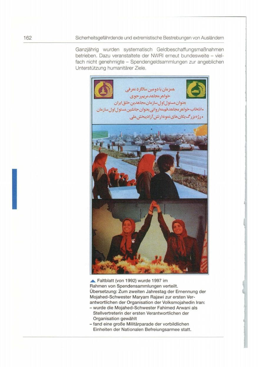 Seite 163 des Verfassungsschutzbericht 1997 Bund
