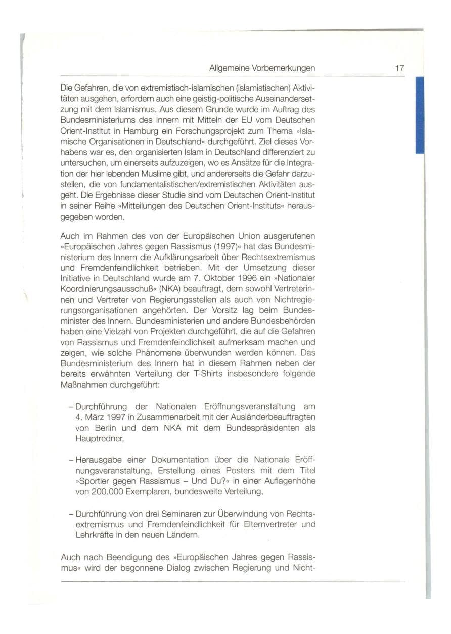Seite 18 des Verfassungsschutzbericht 1997 Bund