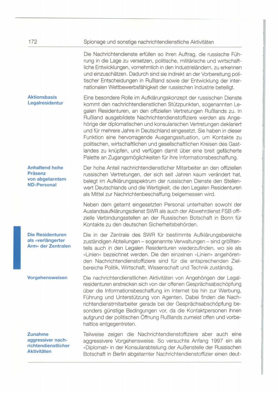 Seite 173 des Verfassungsschutzbericht 1997 Bund
