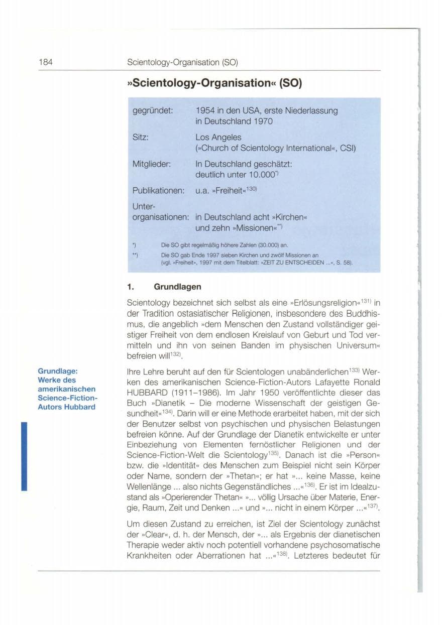 Seite 185 des Verfassungsschutzbericht 1997 Bund