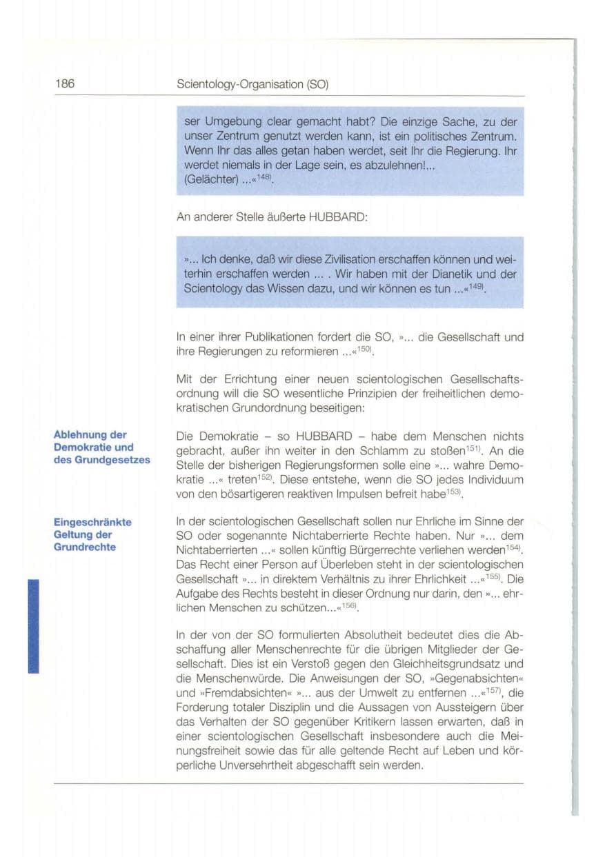 Seite 187 des Verfassungsschutzbericht 1997 Bund