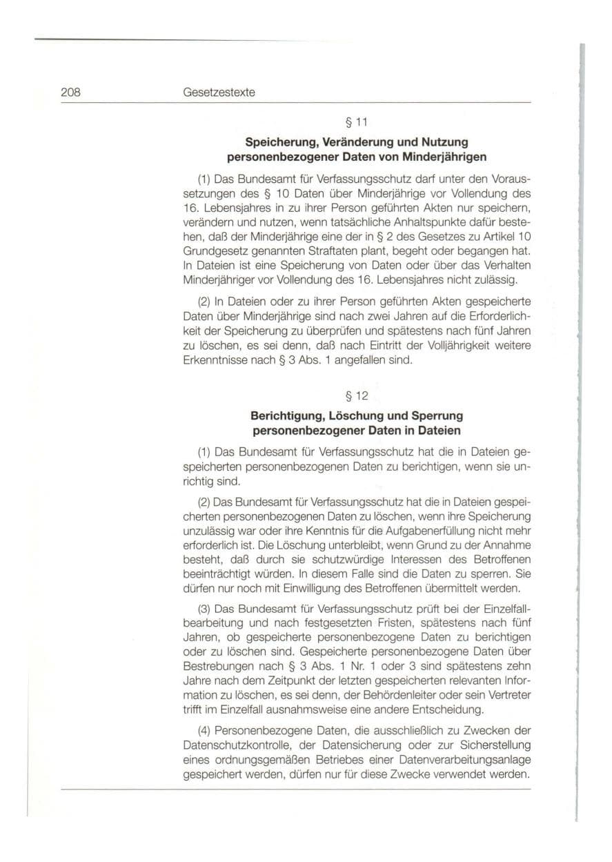 Seite 209 des Verfassungsschutzbericht 1997 Bund