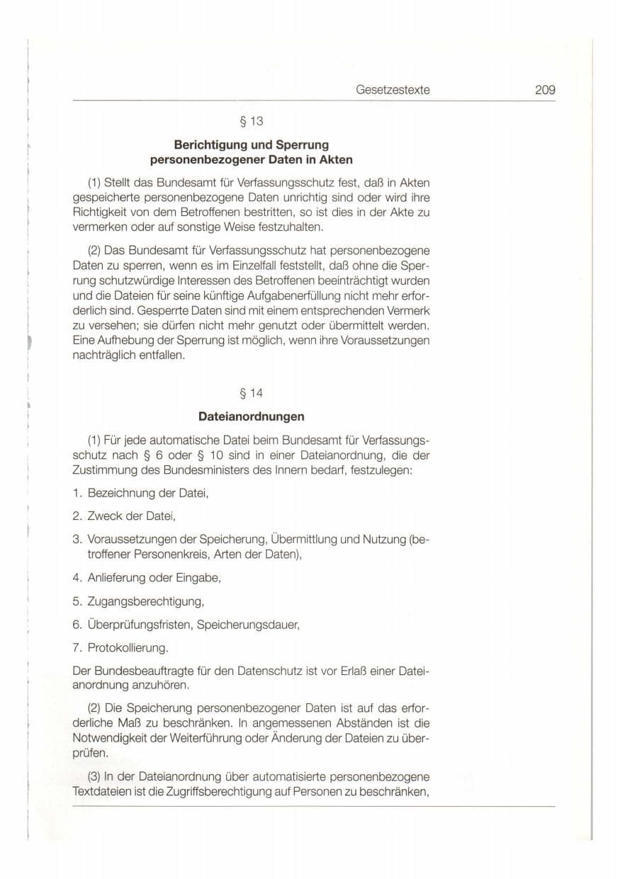 Seite 210 des Verfassungsschutzbericht 1997 Bund