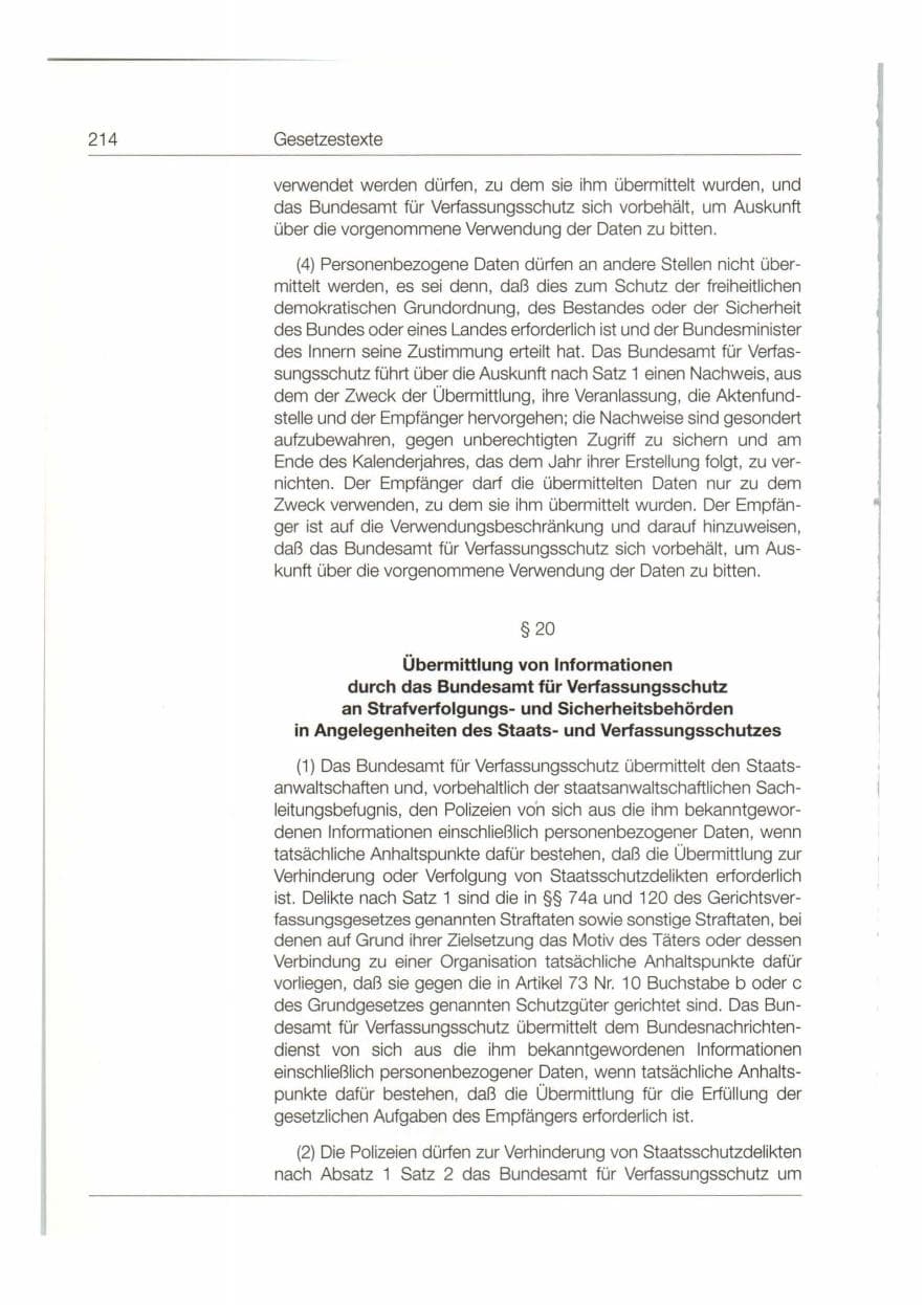 Seite 215 des Verfassungsschutzbericht 1997 Bund