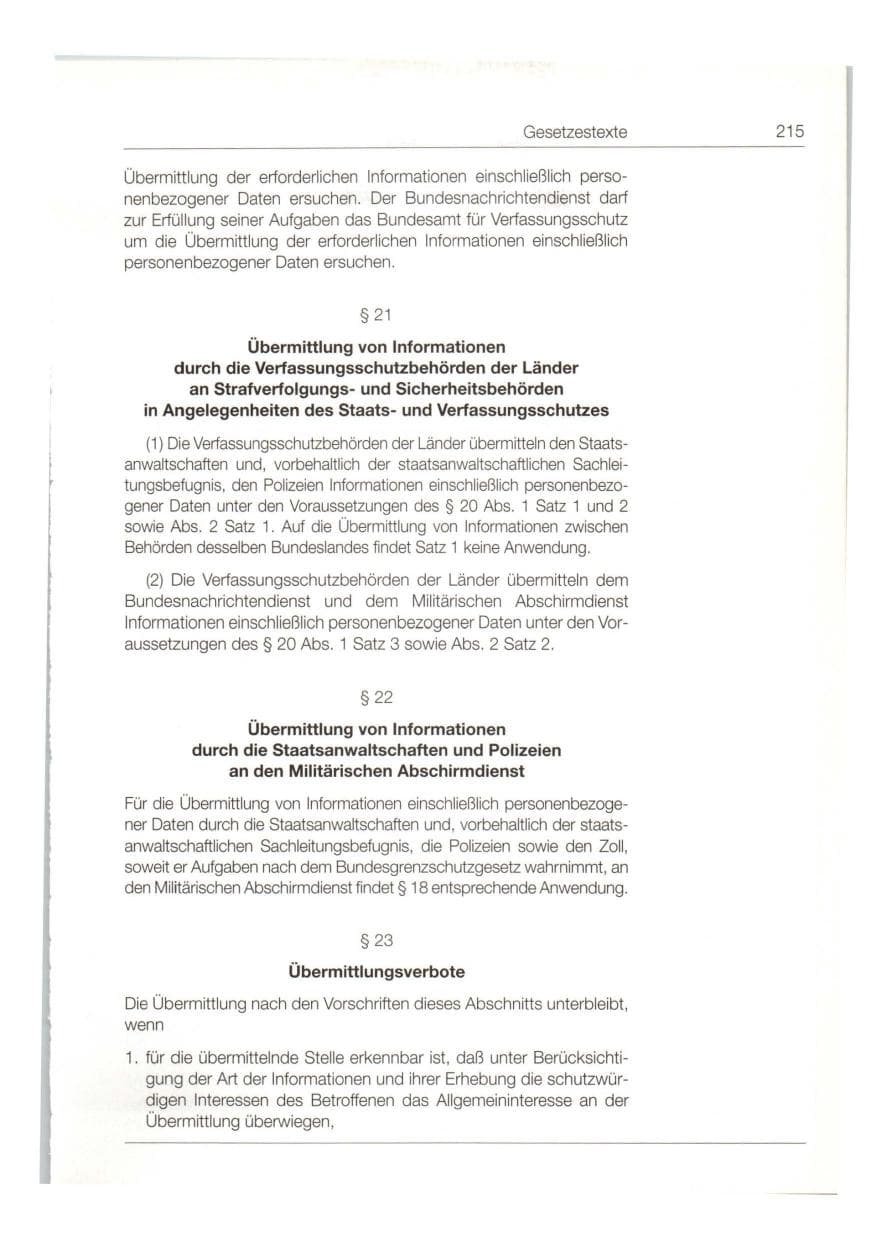 Seite 216 des Verfassungsschutzbericht 1997 Bund
