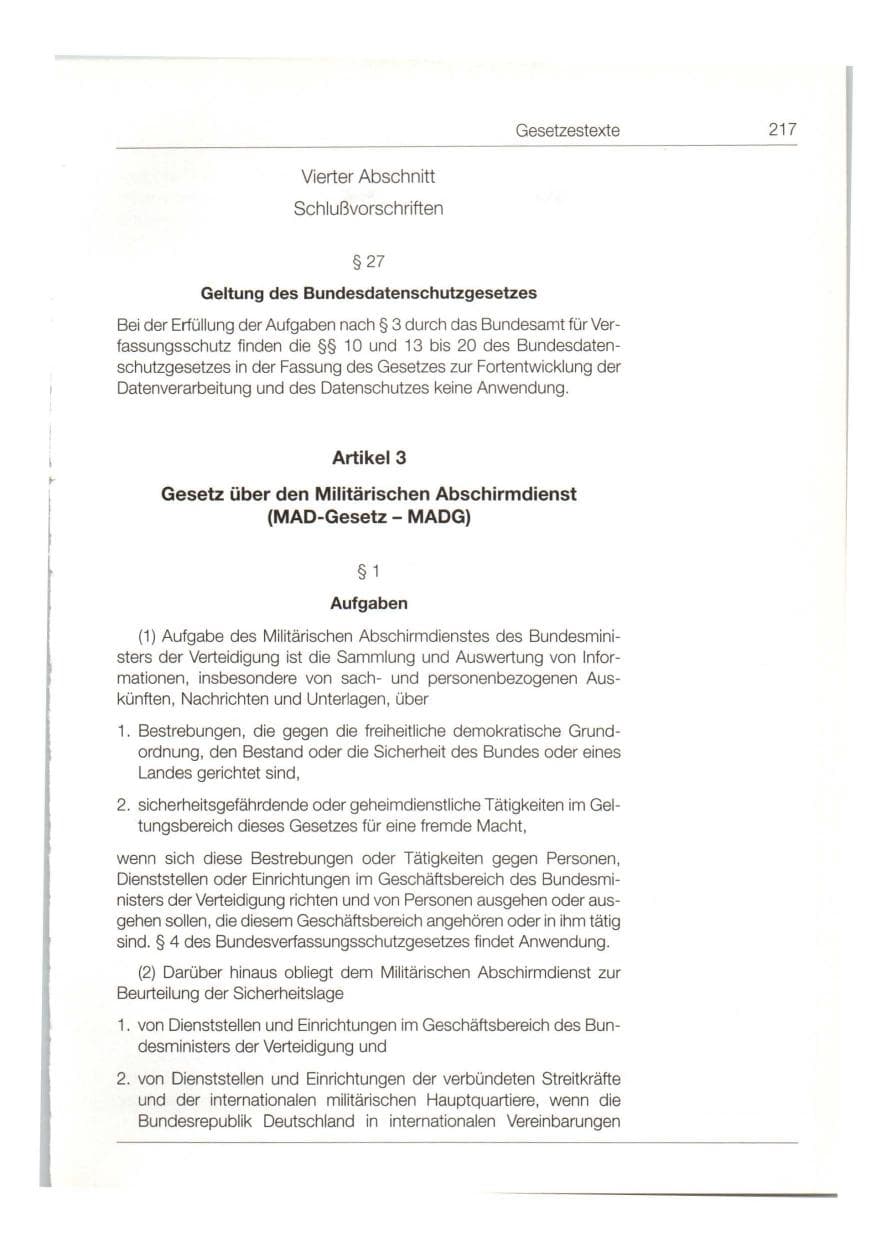 Seite 218 des Verfassungsschutzbericht 1997 Bund