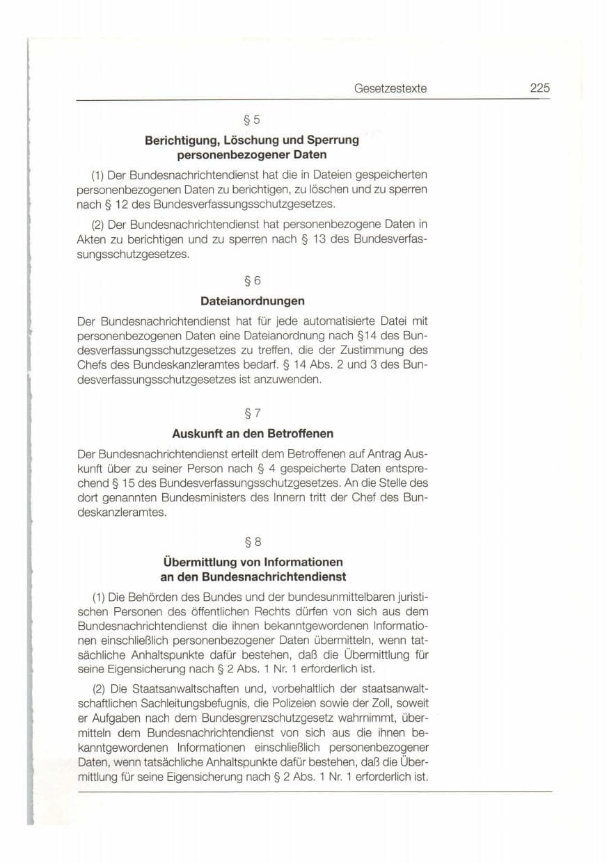 Seite 226 des Verfassungsschutzbericht 1997 Bund