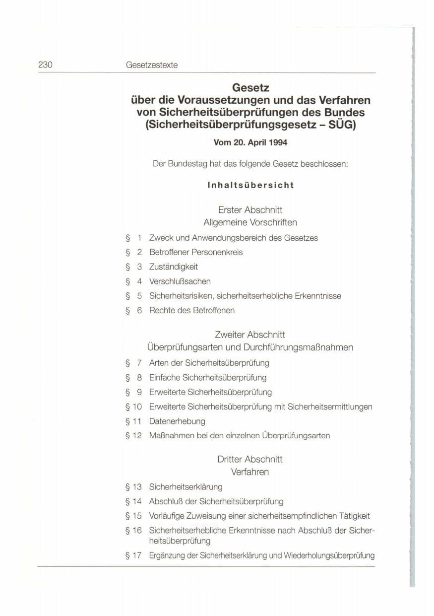 Seite 231 des Verfassungsschutzbericht 1997 Bund
