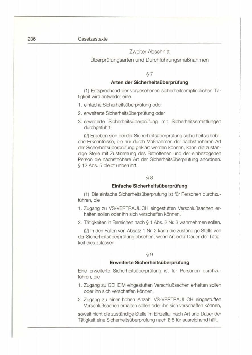 Seite 237 des Verfassungsschutzbericht 1997 Bund