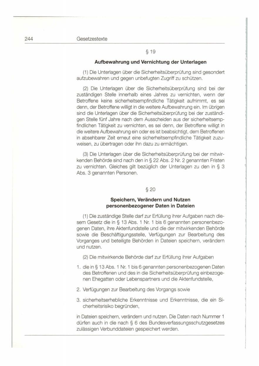 Seite 245 des Verfassungsschutzbericht 1997 Bund