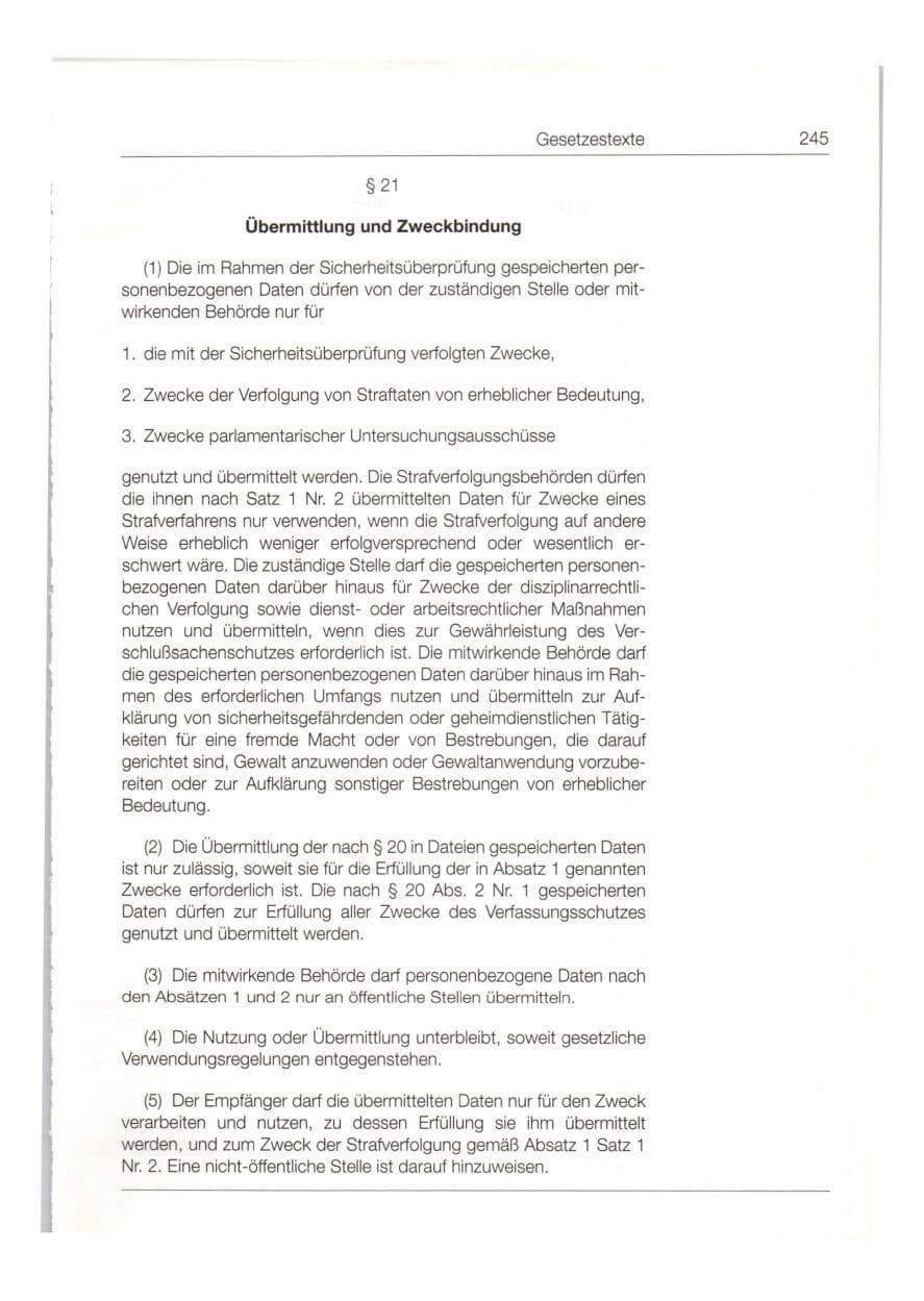 Seite 246 des Verfassungsschutzbericht 1997 Bund