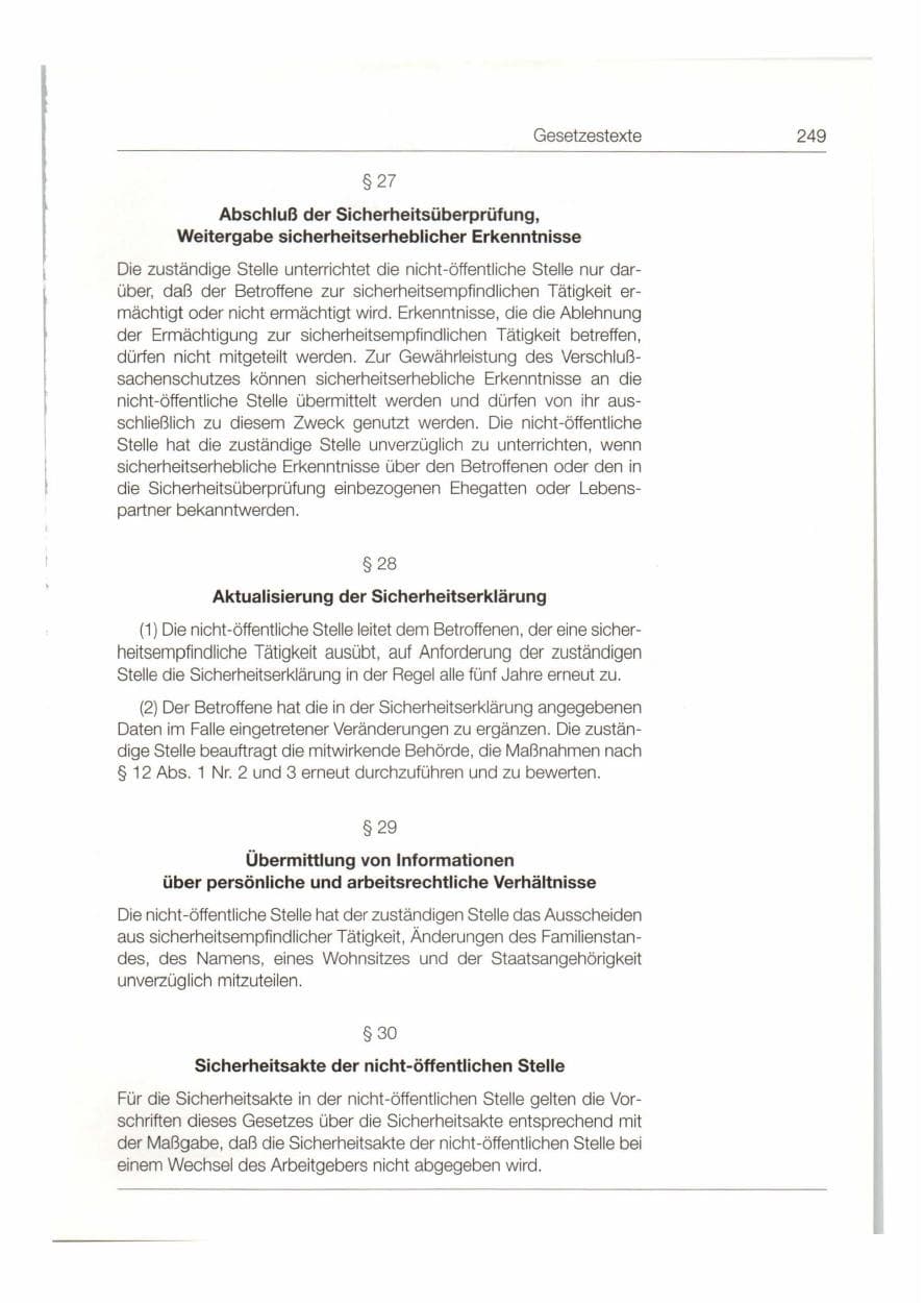 Seite 250 des Verfassungsschutzbericht 1997 Bund
