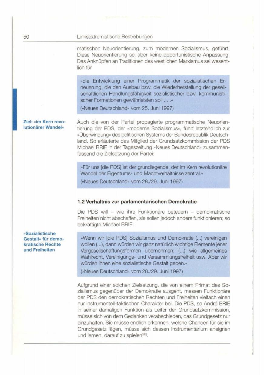 Seite 51 des Verfassungsschutzbericht 1997 Bund