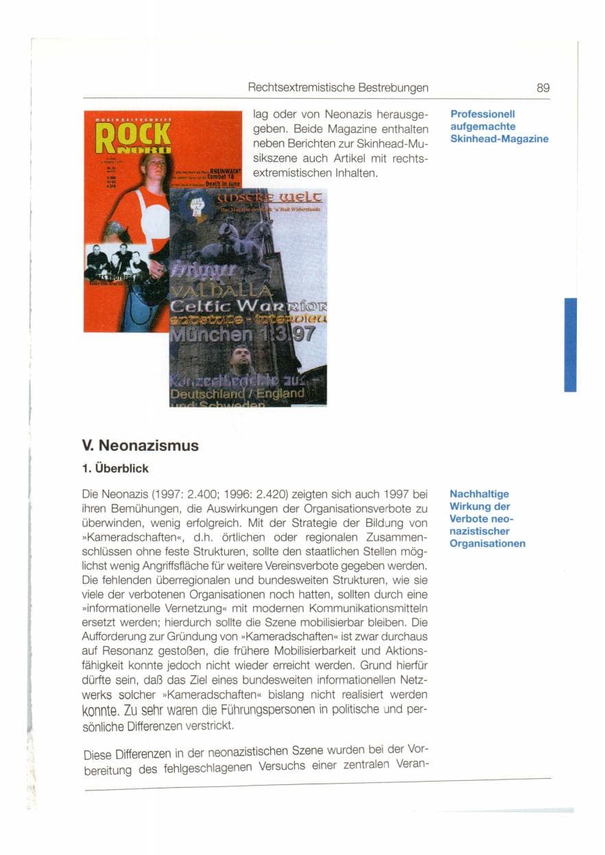 Seite 90 des Verfassungsschutzbericht 1997 Bund