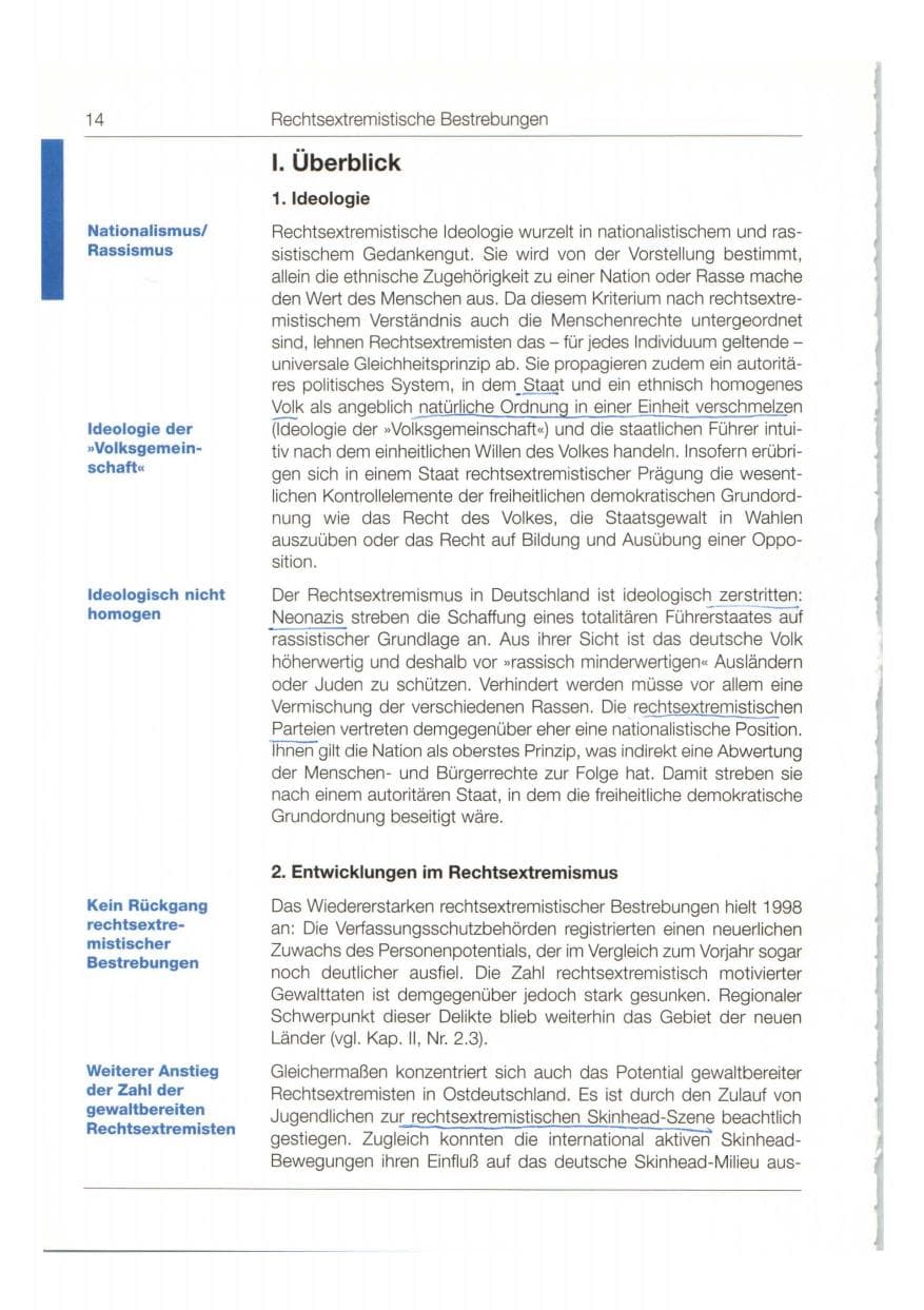 Seite 15 des Verfassungsschutzbericht 1998 Bund