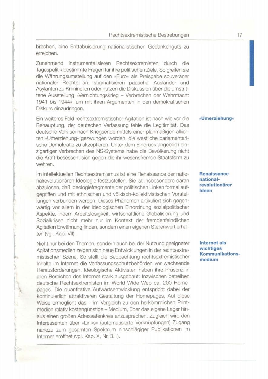 Seite 18 des Verfassungsschutzbericht 1998 Bund