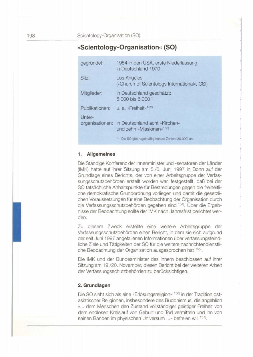 Seite 199 des Verfassungsschutzbericht 1998 Bund