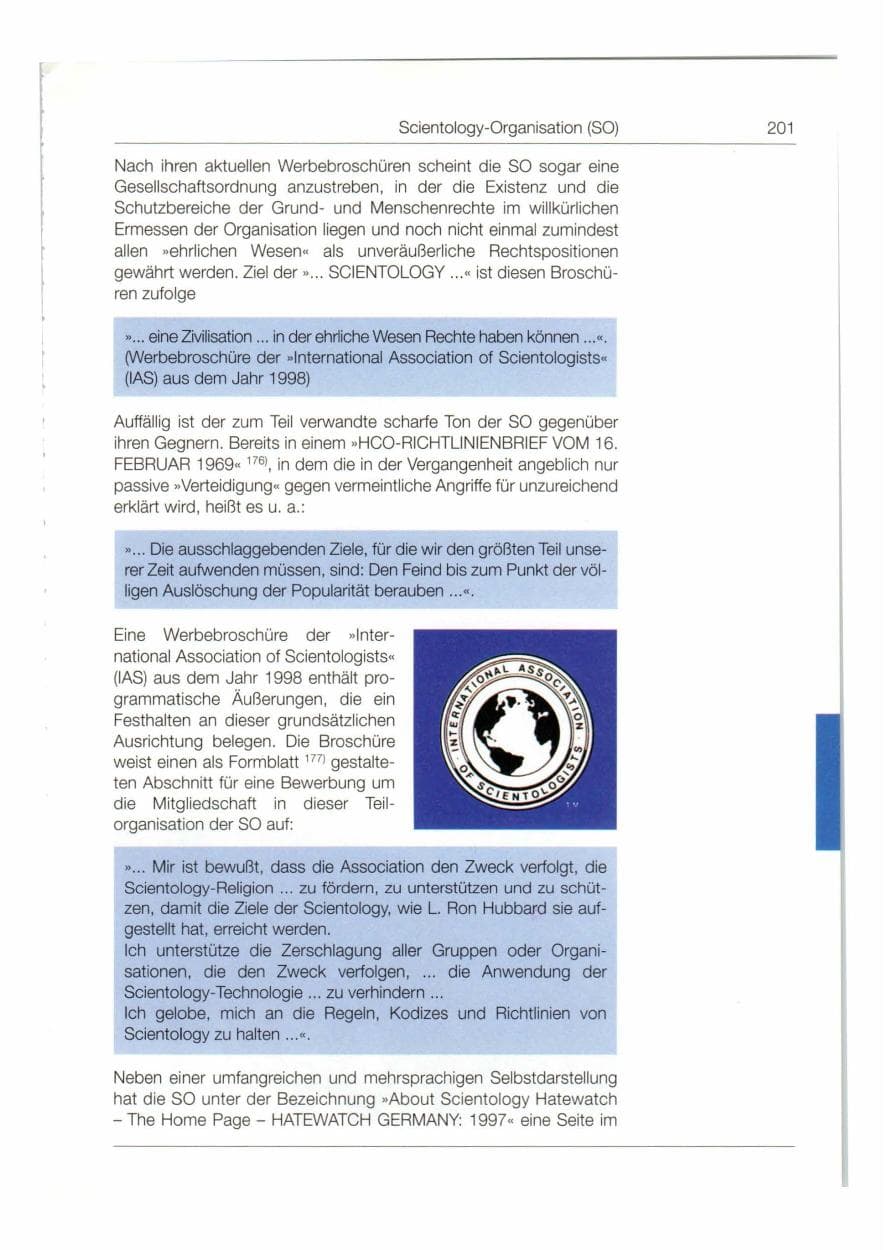 Seite 202 des Verfassungsschutzbericht 1998 Bund