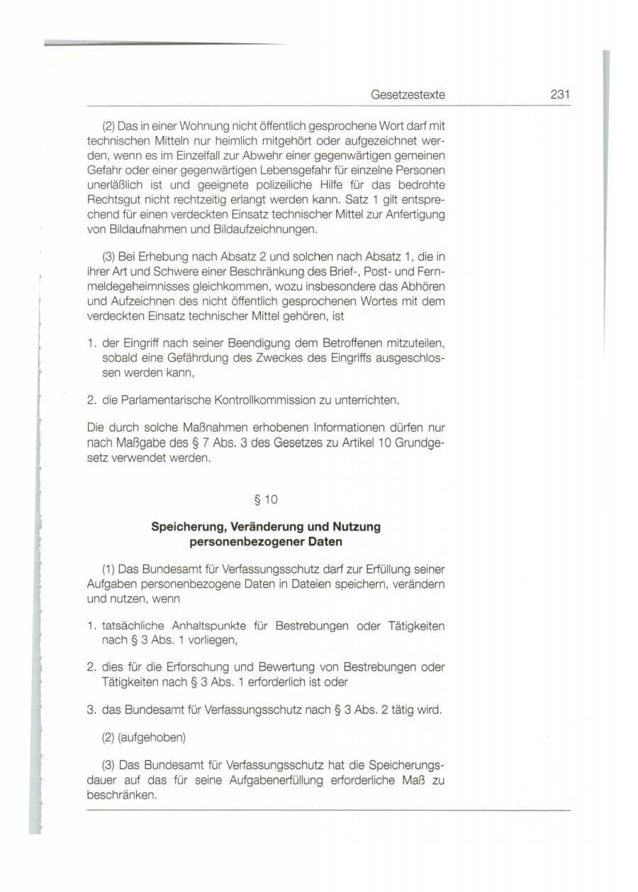 Seite 232 des Verfassungsschutzbericht 1998 Bund