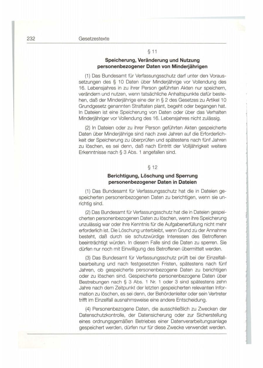Seite 233 des Verfassungsschutzbericht 1998 Bund