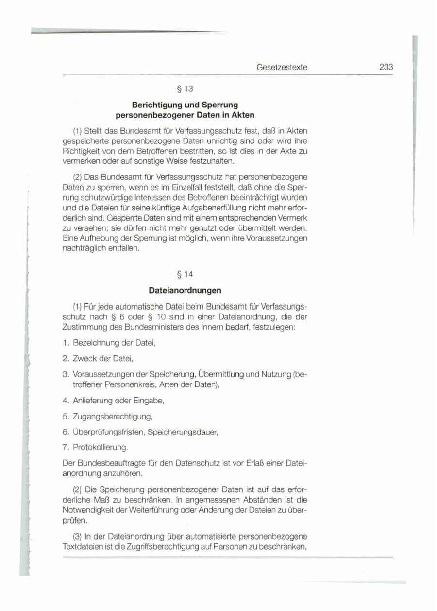 Seite 234 des Verfassungsschutzbericht 1998 Bund