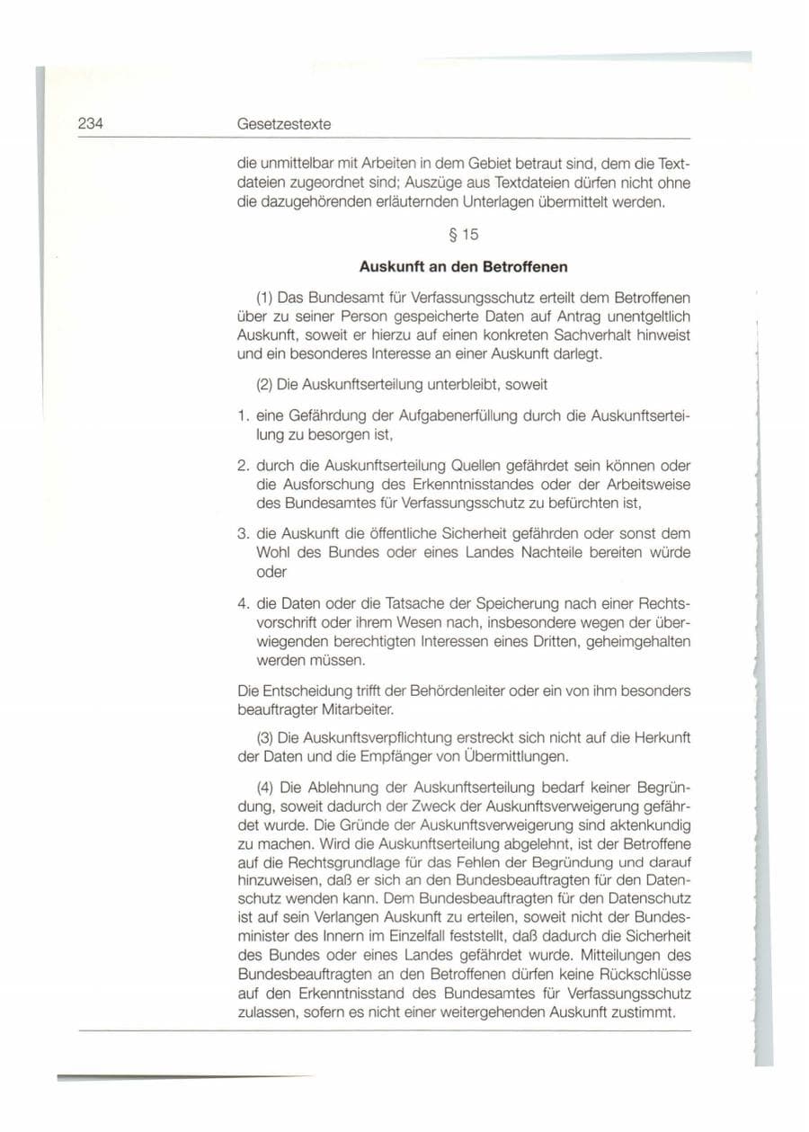 Seite 235 des Verfassungsschutzbericht 1998 Bund