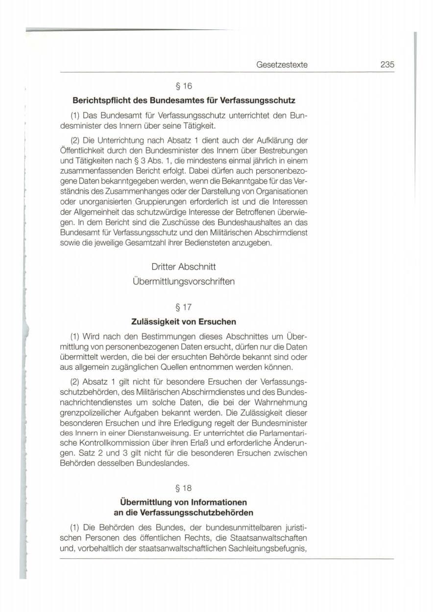Seite 236 des Verfassungsschutzbericht 1998 Bund