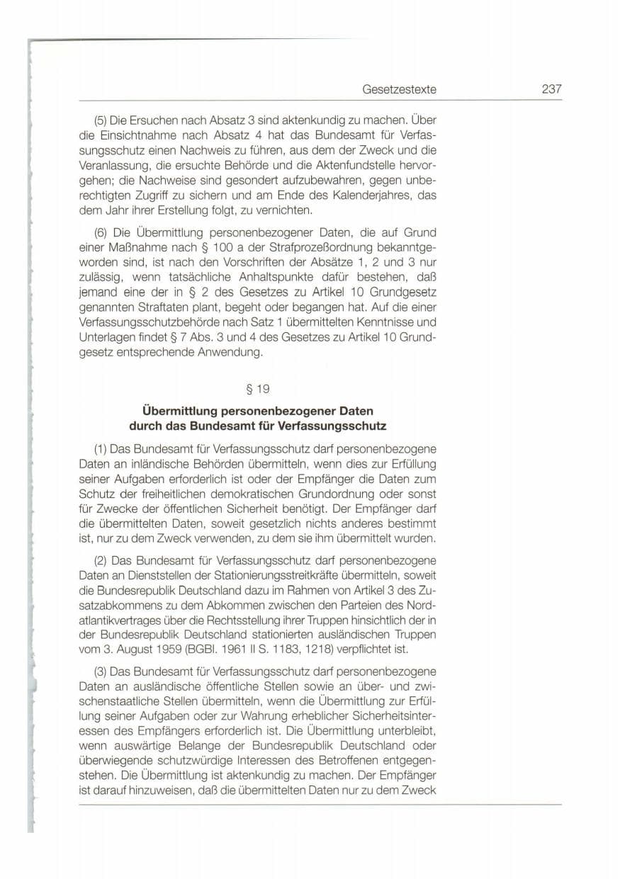 Seite 238 des Verfassungsschutzbericht 1998 Bund