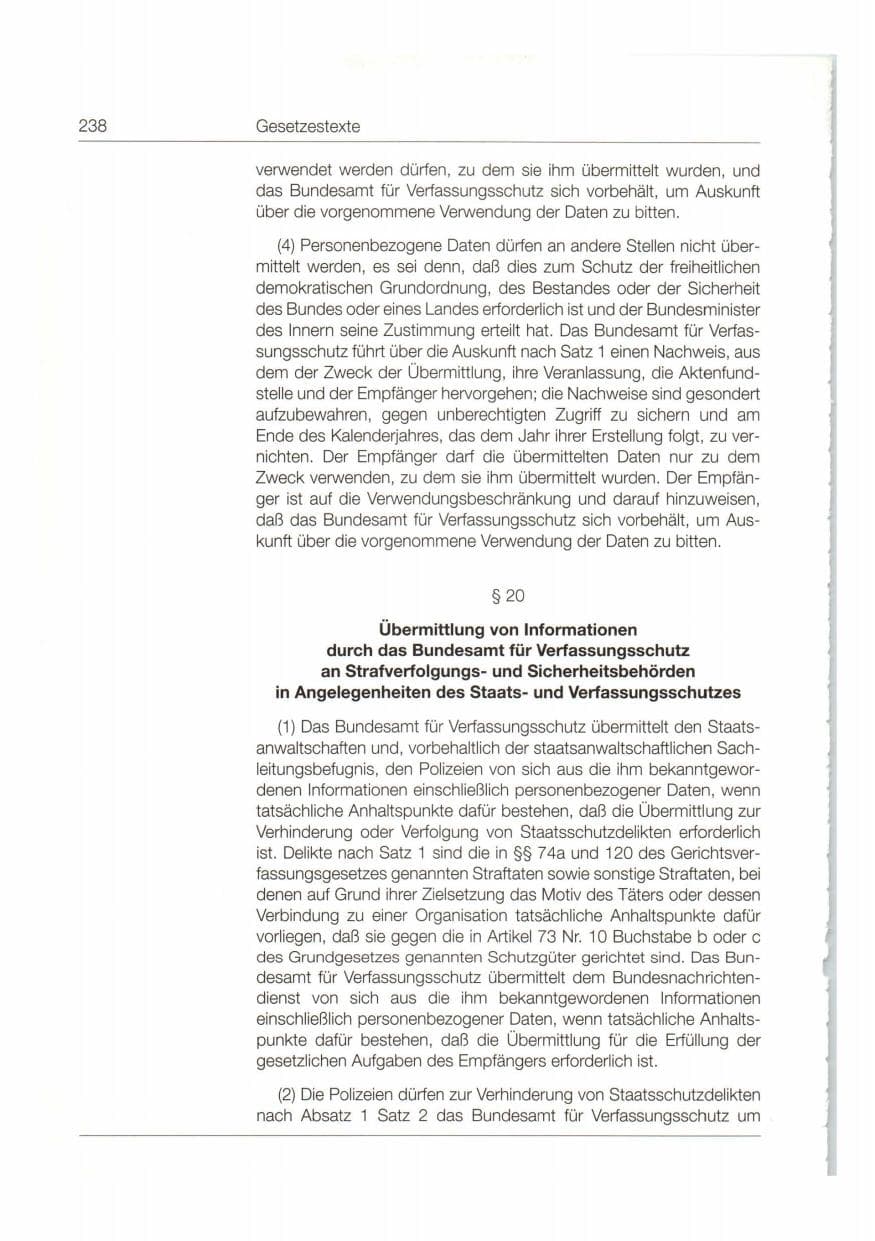 Seite 239 des Verfassungsschutzbericht 1998 Bund
