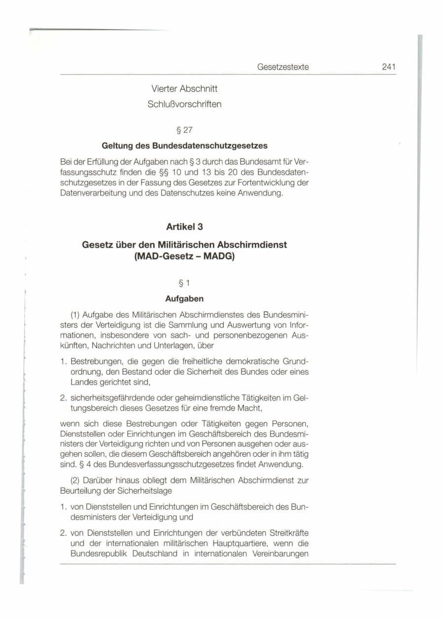 Seite 242 des Verfassungsschutzbericht 1998 Bund