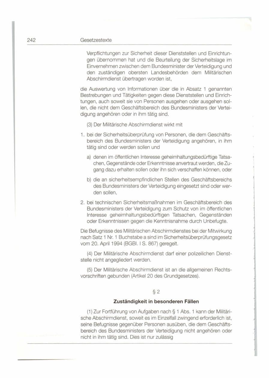 Seite 243 des Verfassungsschutzbericht 1998 Bund